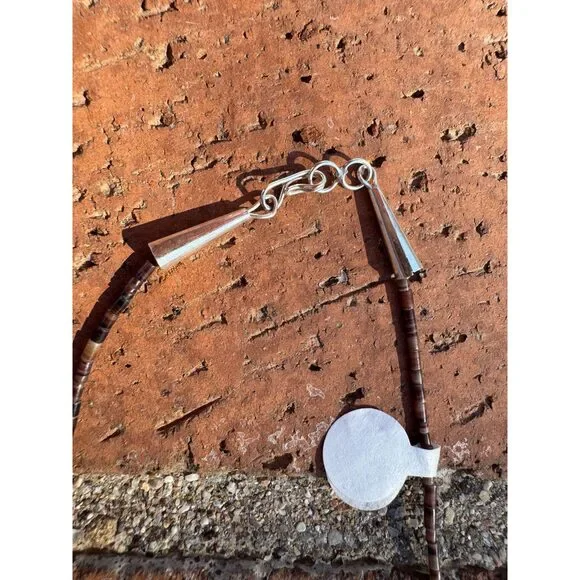 Handcrafted Sterling Silver & Beaded Fetish Necklace 34